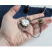 SteamPunk necklace-brooch with clockface