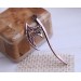 Copper wire wrap ax necklace