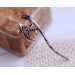 Copper wire wrap ax necklace