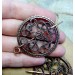 Copper wire wrap viking brooches