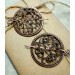 Copper wire wrap viking brooches