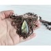 Copper wire wrap labradorite necklace