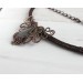Copper wire wrap labradorite necklace