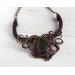 Copper wire wrap labradorite necklace