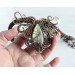 Copper wire wrap labradorite necklace