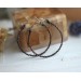 Copper wire wrap earrings viking style