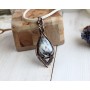 Copper dendrite agate necklace