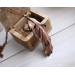 Copper feather gemstone necklace