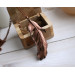Copper feather gemstone necklace