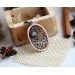 Filigree copper necklace with labradorite