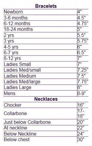 bracelet size guide